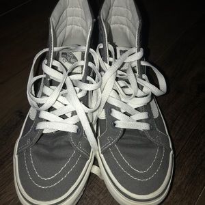 Grey high top vans